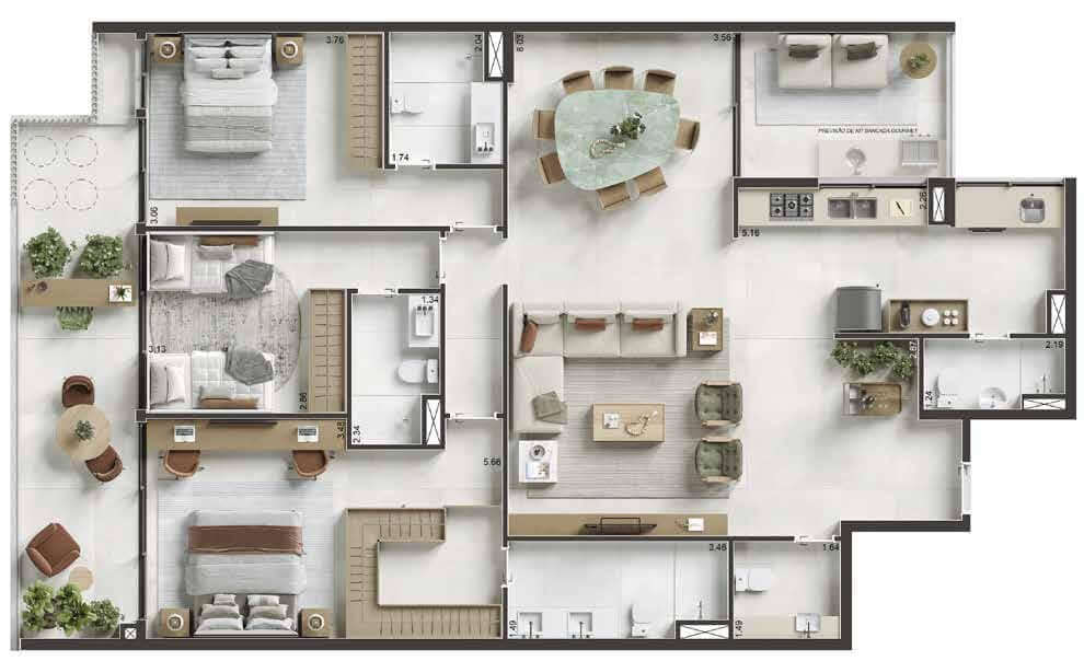 Imagem Planta Almar Ipanema 5