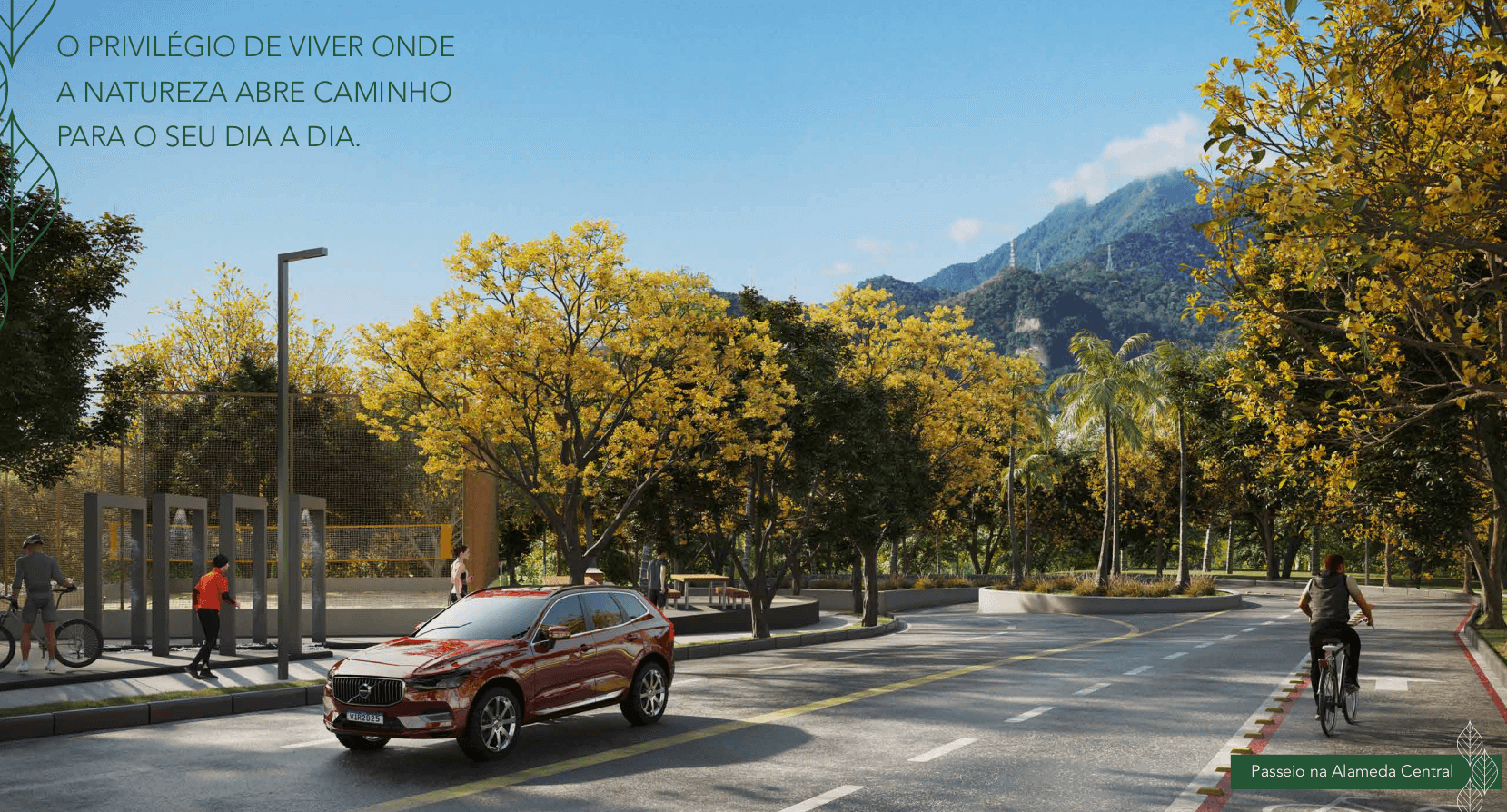 Fachada moderna do Green Park Barra na Barra da Tijuca