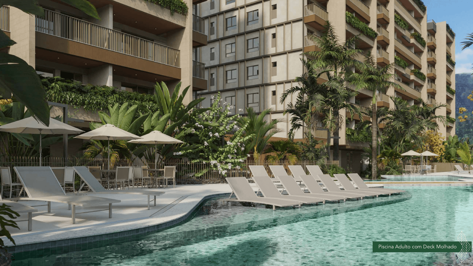 Fachada moderna do Green Park Barra na Barra da Tijuca