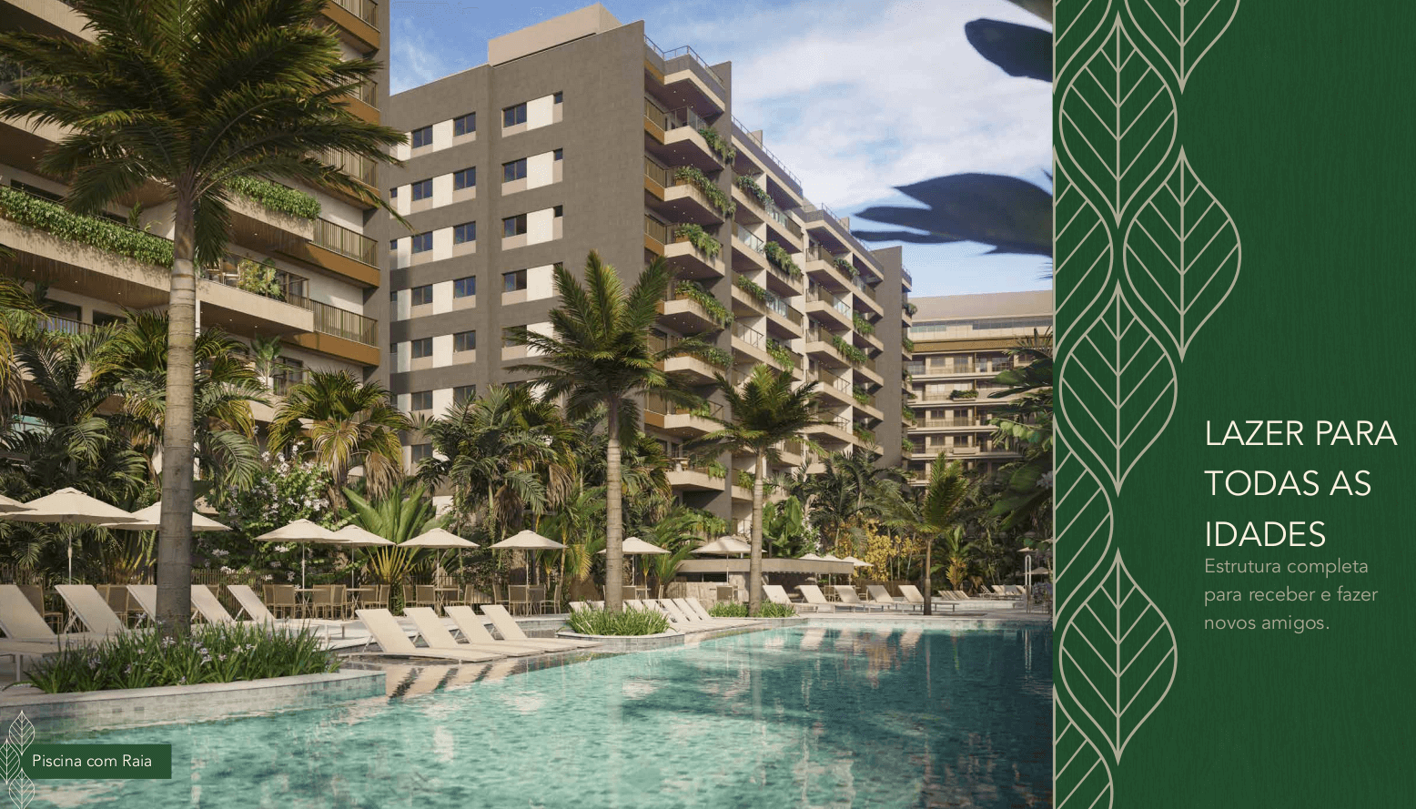 Fachada moderna do Green Park Barra na Barra da Tijuca